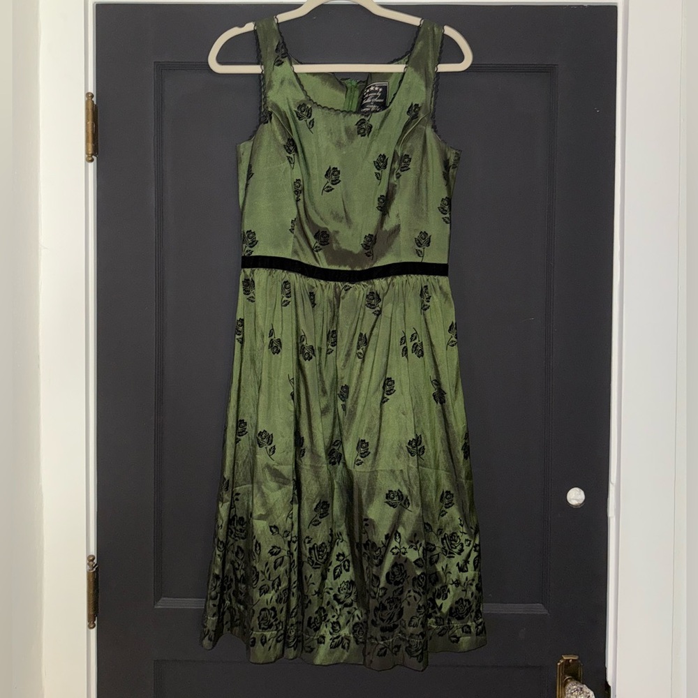 Elegant Green Floral Dress | Twilight New Moon Bella Swan Birthday Dress